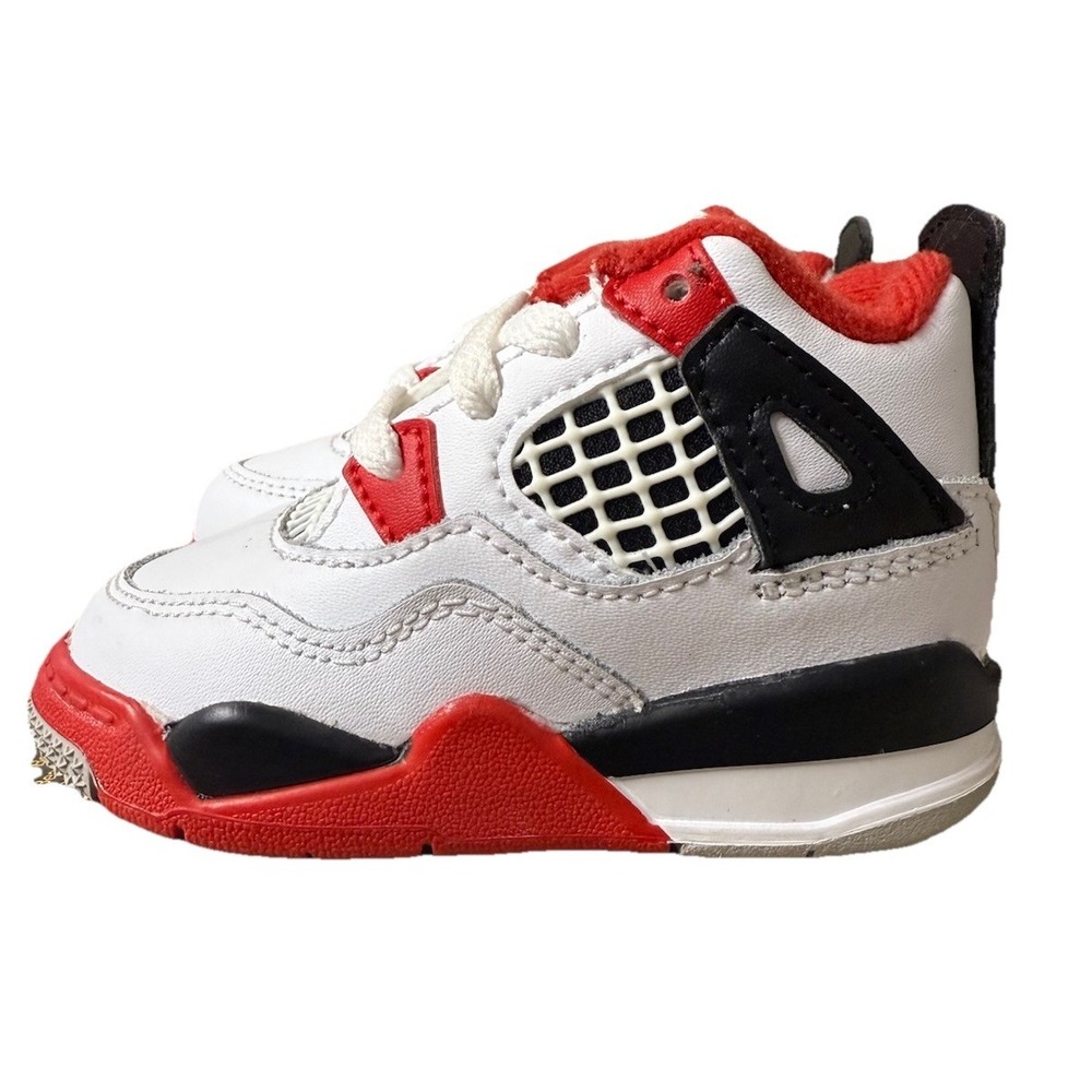 Nike Air Jordan 4 IV Retro Fire Red White 2020 | BQ7670-160 TD Size 4C - Picture 1 of 5